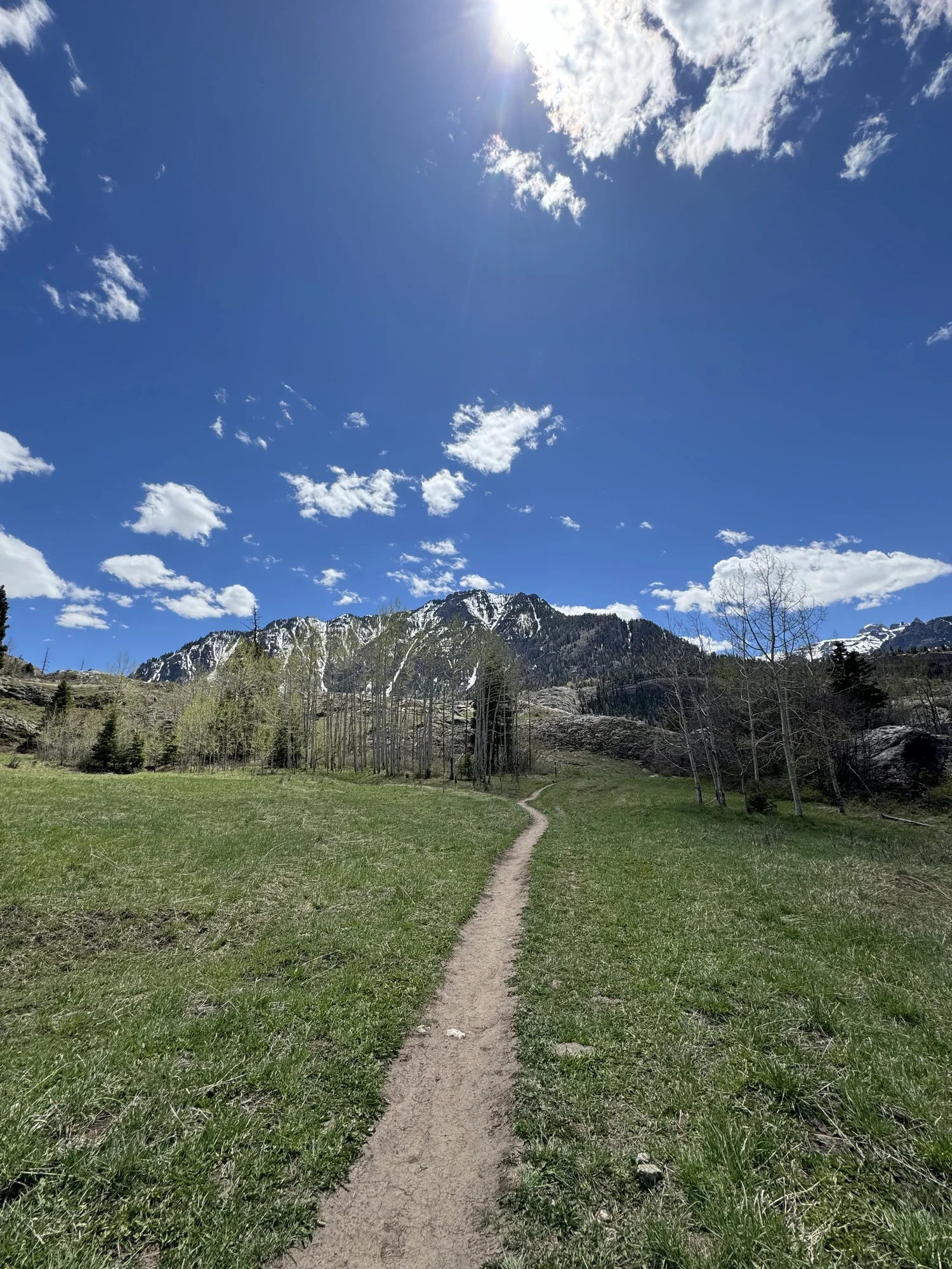 Ory Frazier outdoors on a mountain trail